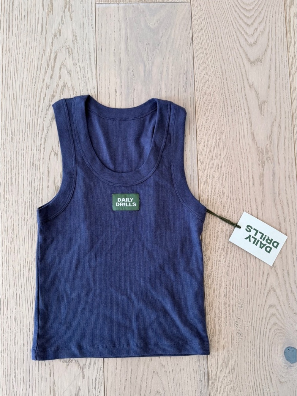 Daily Drills logo ribbed tank